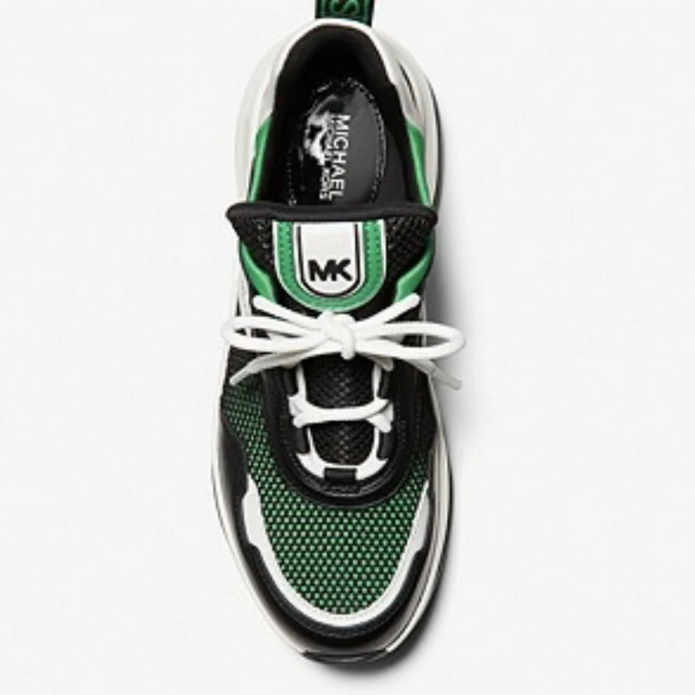 Michael Kors Women's Olympia Trainer Extreme Sneaker Palm Multi - Picture 3 of 4